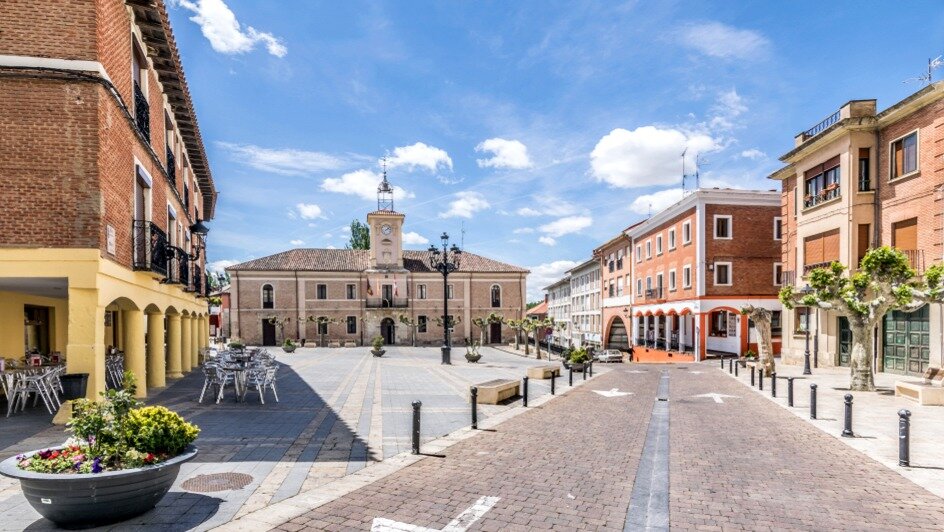 Plaza Mayor de Carrión de los Condes.