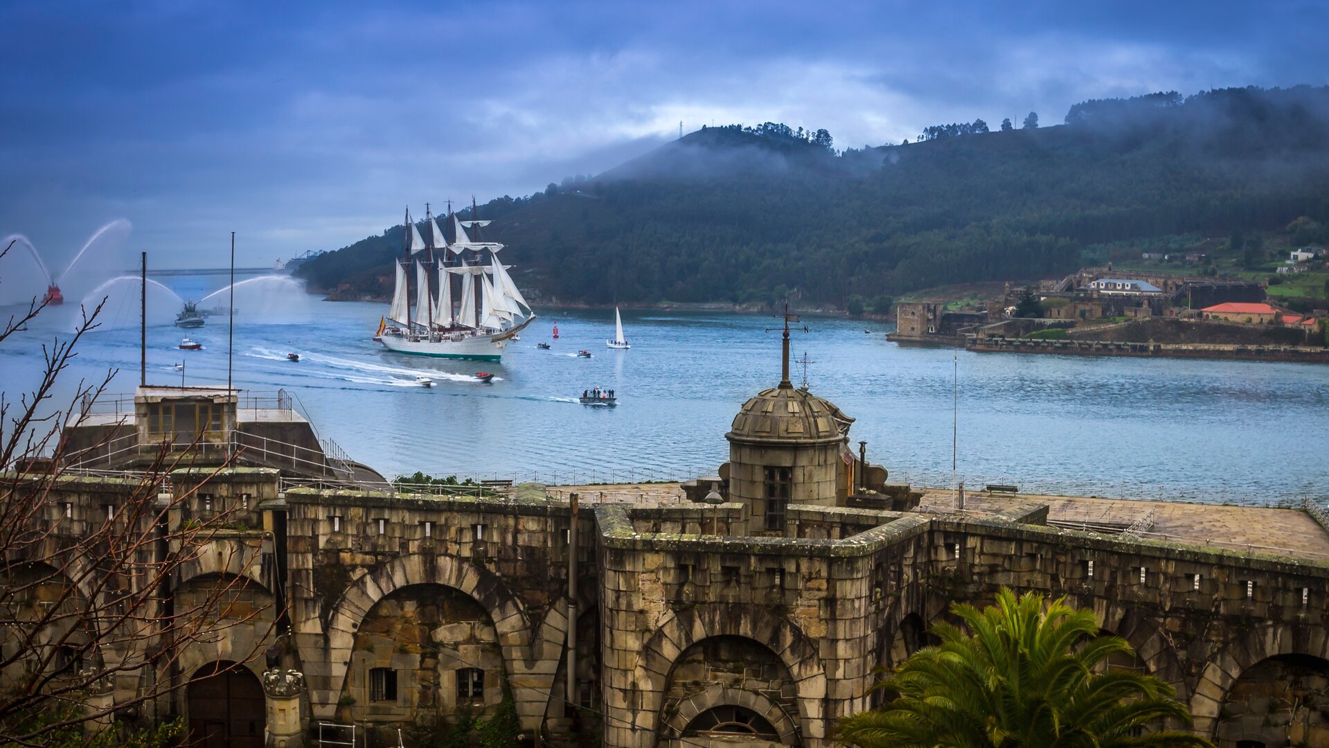 Demonstración naval en Ferrol