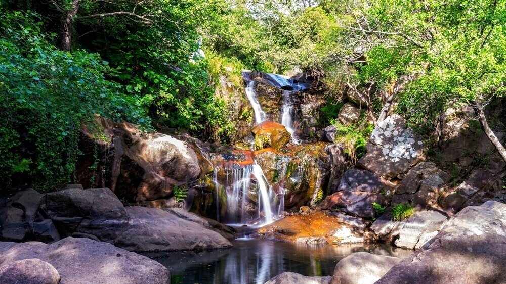 Cascada en el Parque Natural de Los Alcornocales.