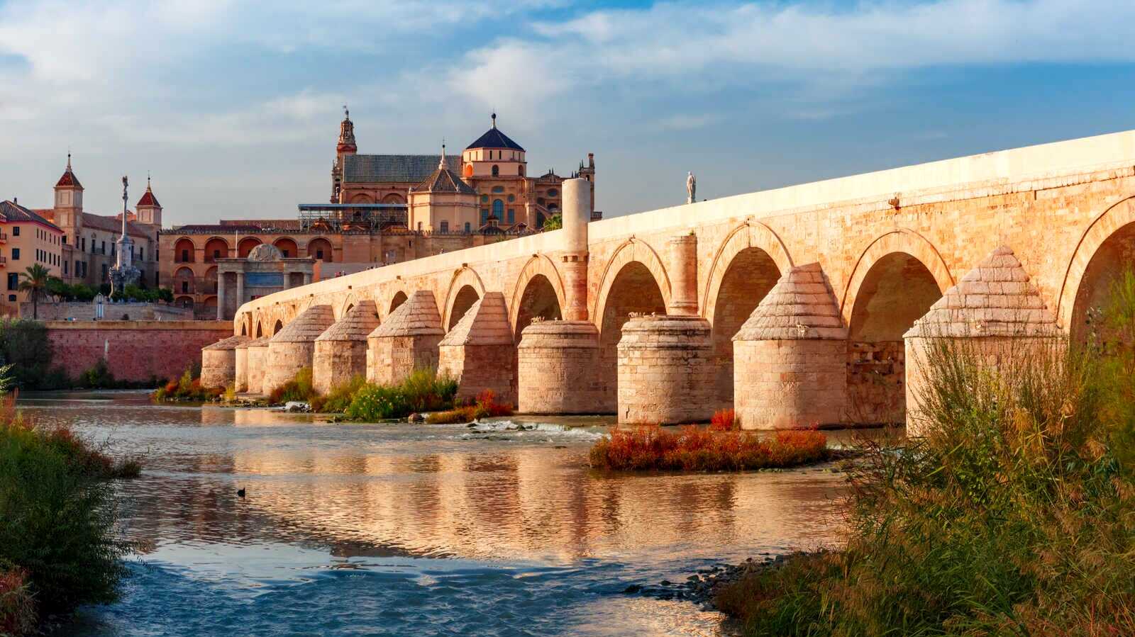 El Puente Romano de Córdoba sobre el río Guadalquivir. | Freepik