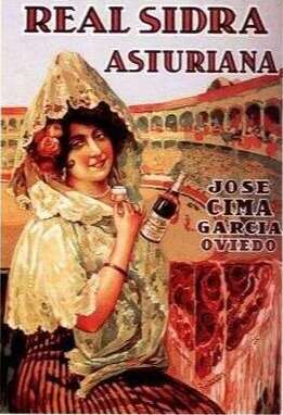 Cartel de la Real Sidra Asturiana.