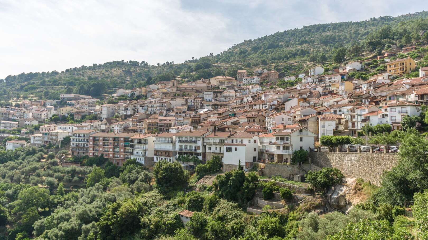Vista de Pedro Bernardo sobre la ladera