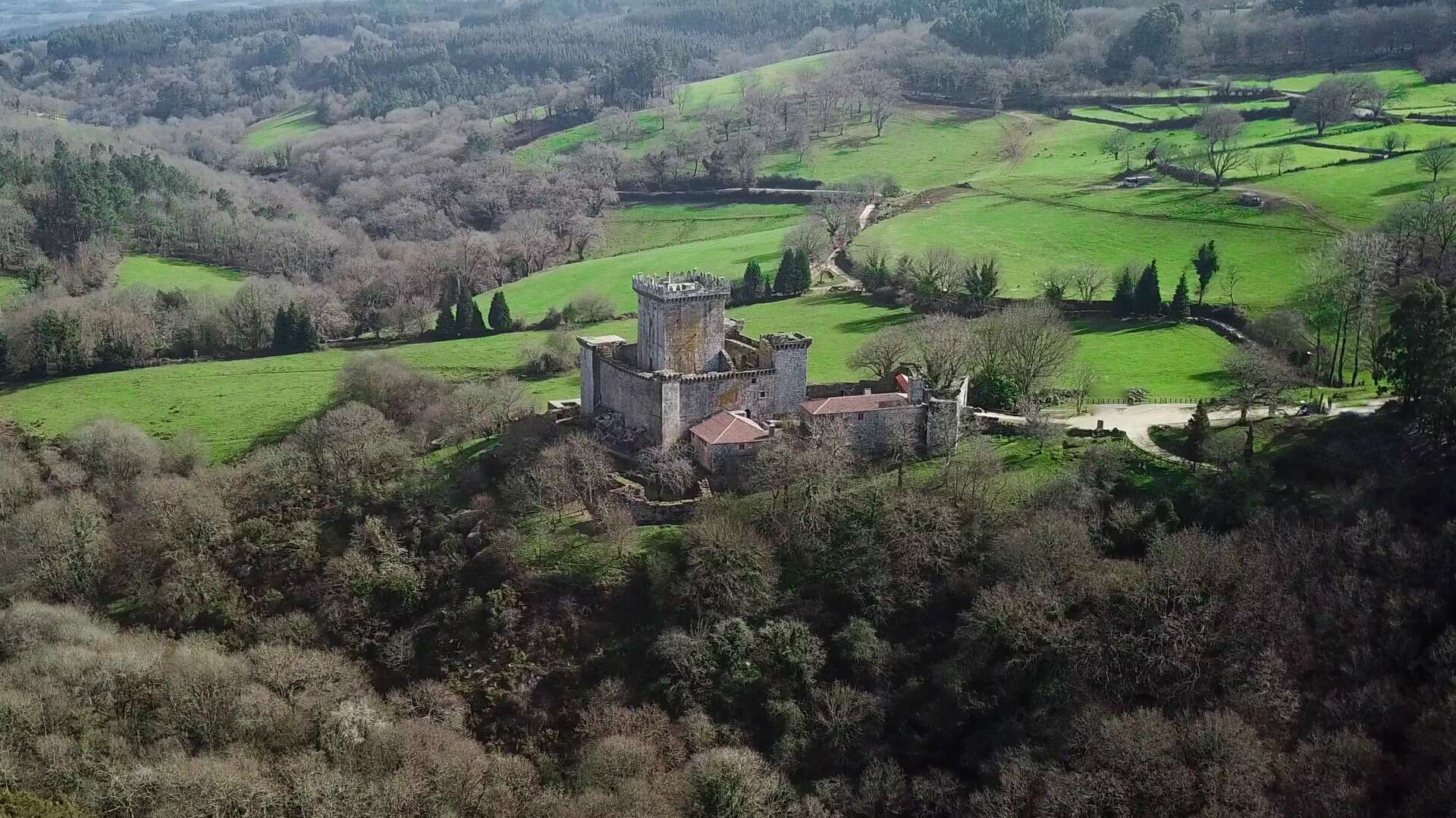 Castillo de Pambre en la comarca de A Ulloa.