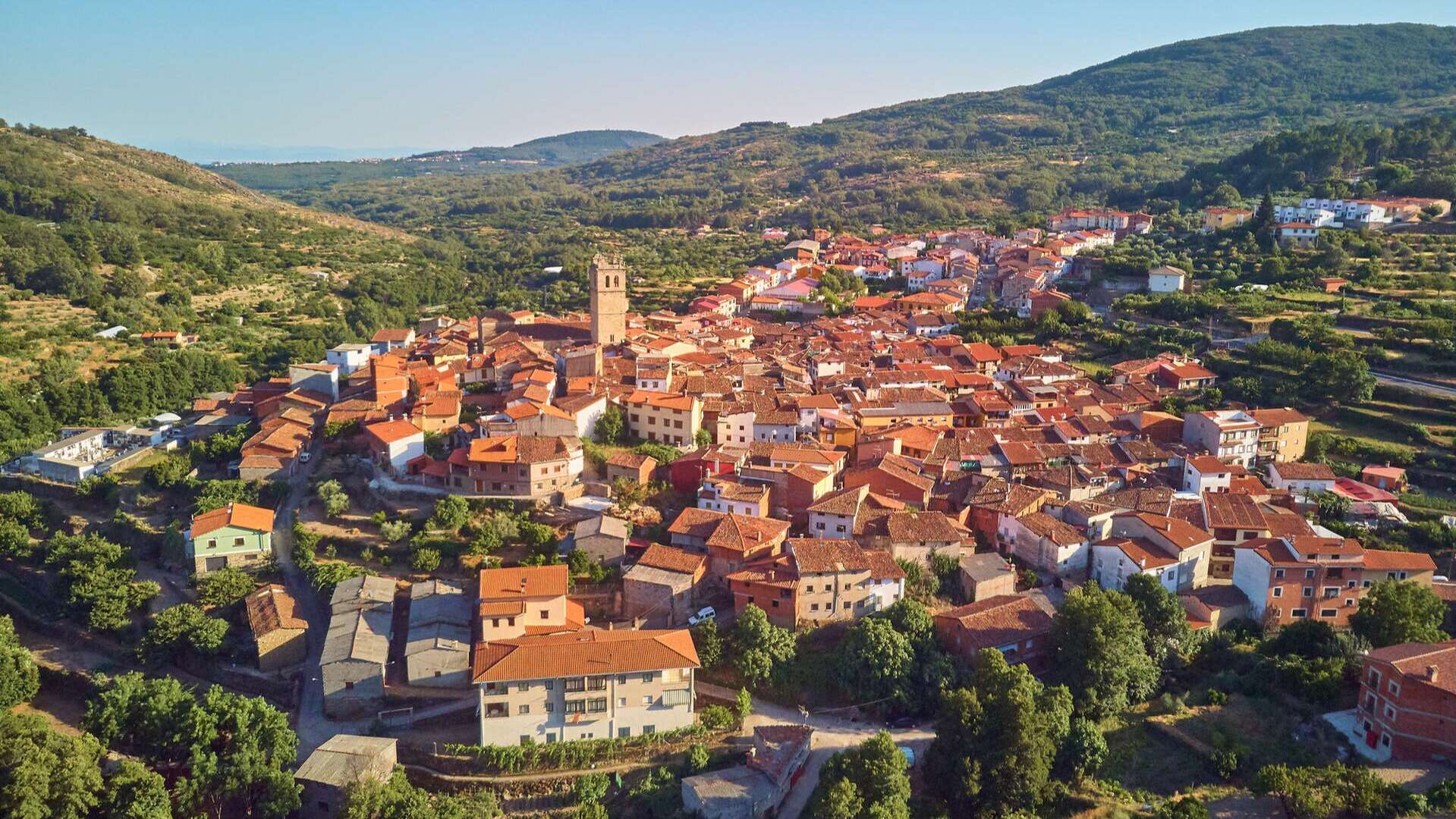 Vista aérea de Garganta la Olla