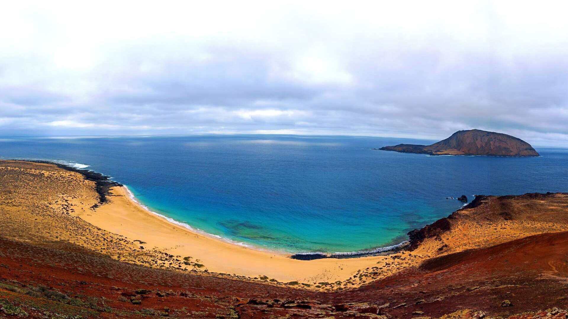 Playa de las Conchas en la Graciosa.
