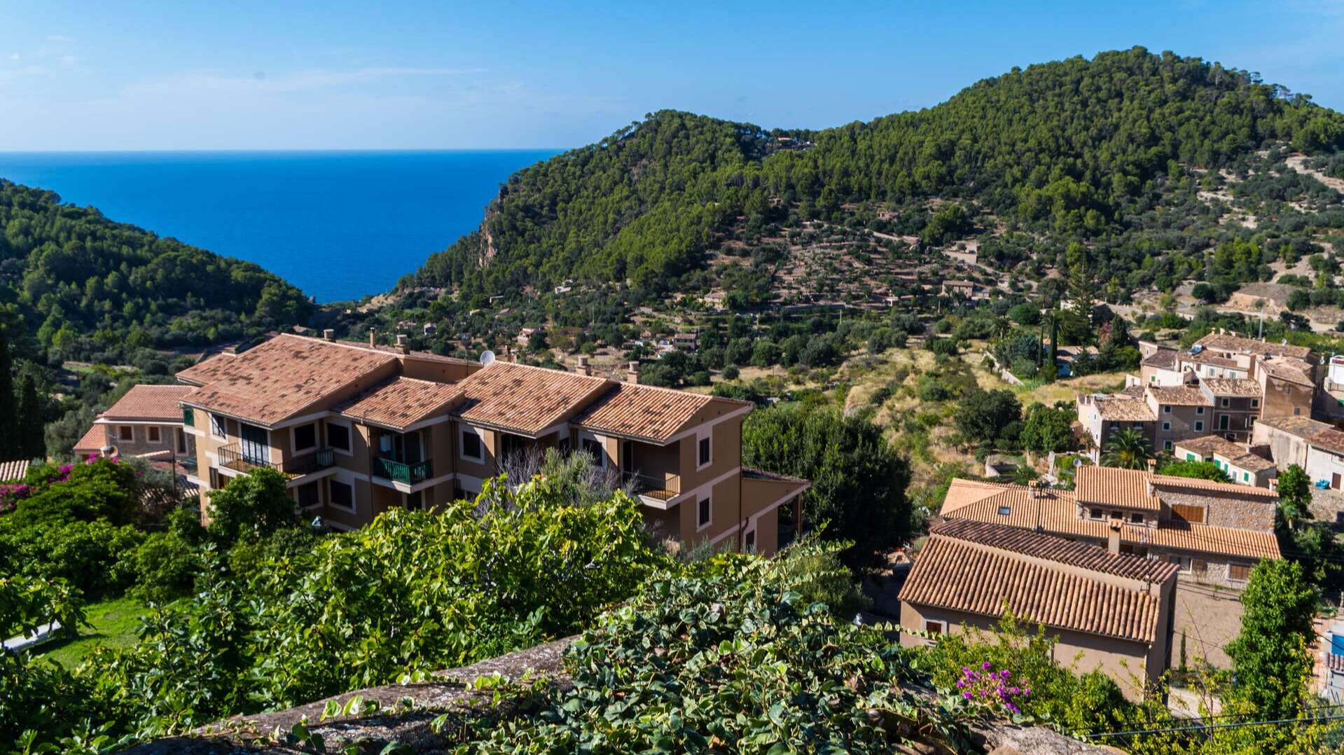 Estellencs, en plena Sierra de Tramuntana.