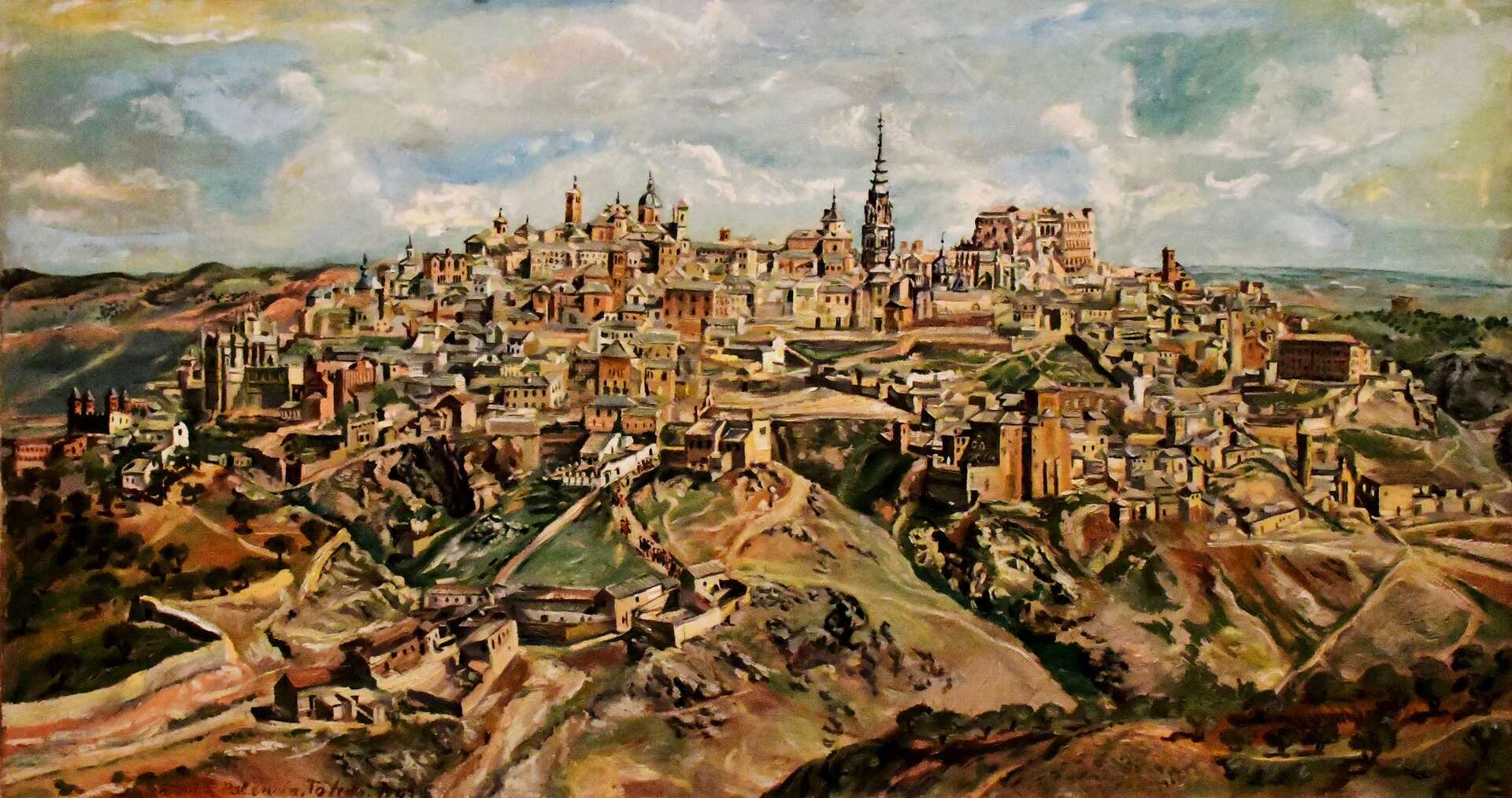 Óleo de Toledo de Benjamín Palencia. | Dreamstime
