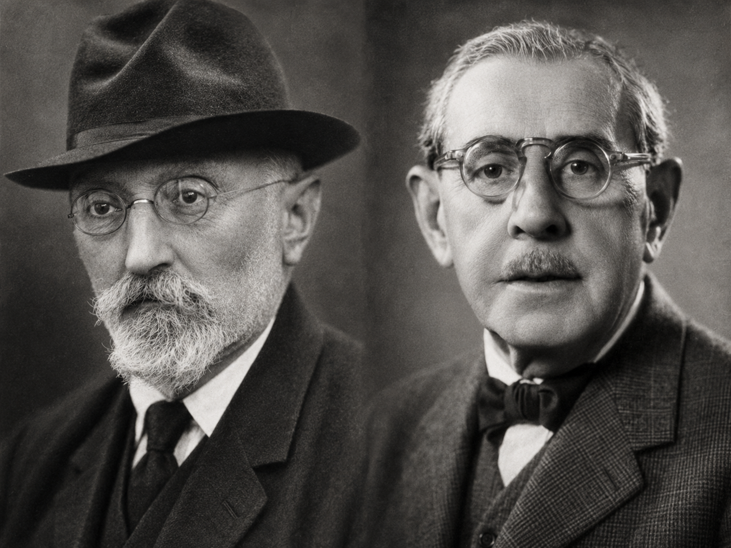 Miguel de Unamuno (1864 - 1936) y Eduardo Marquina (1879 - 1946)