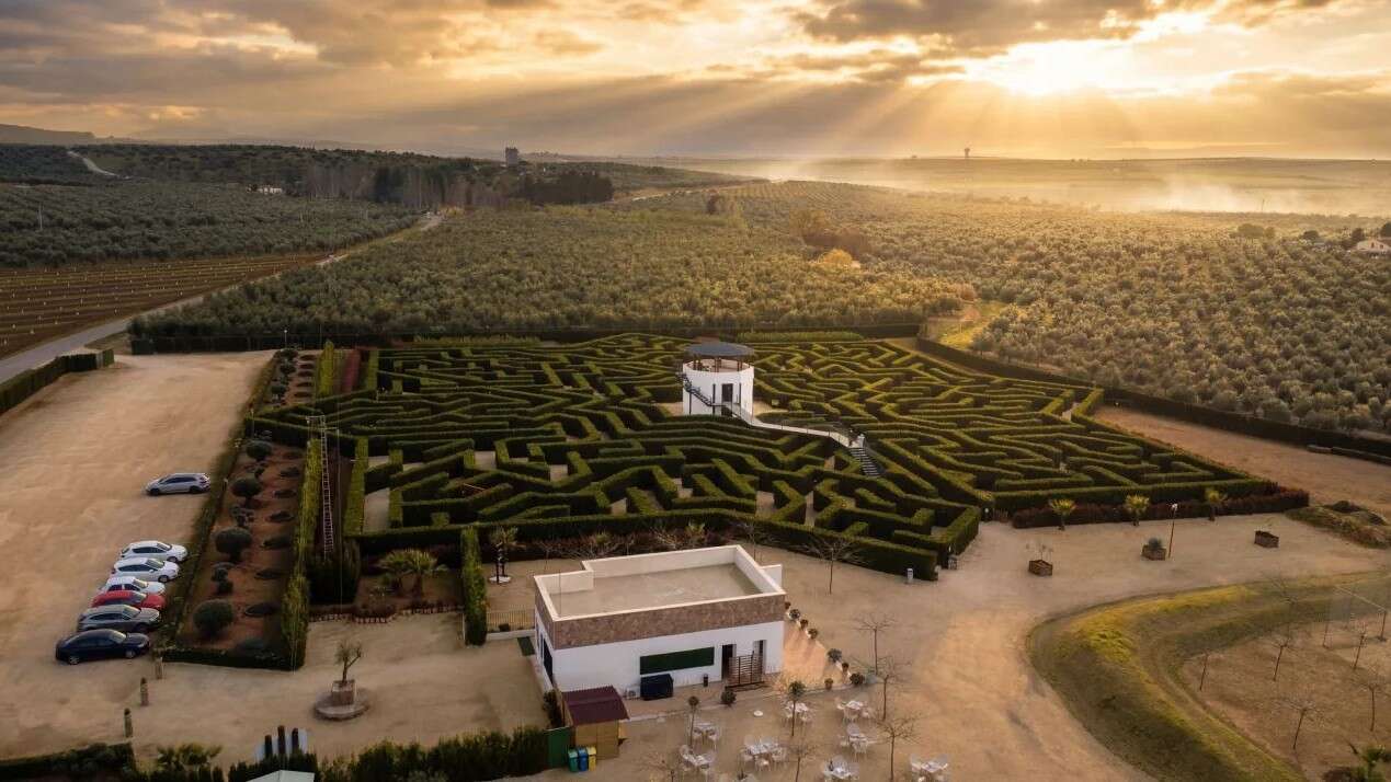 Vista aérea de Laberintus Park, en Humilladero. | Rafam1503, Wikimedia